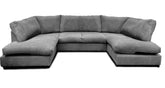 Full Back Jumbo Cord Corner Sofa