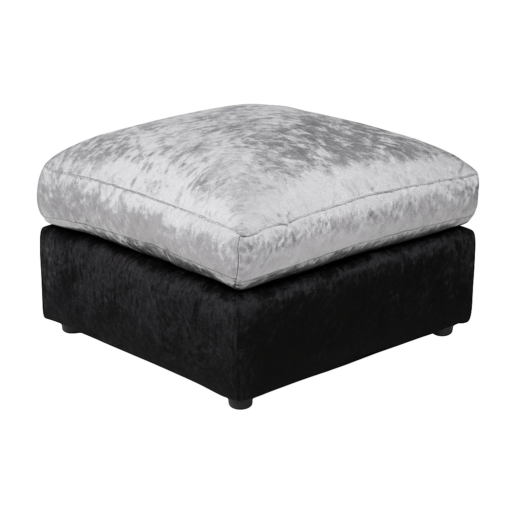 Crushed Velvet Footstool