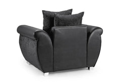 Shannon Arm Chair - Black and Grey